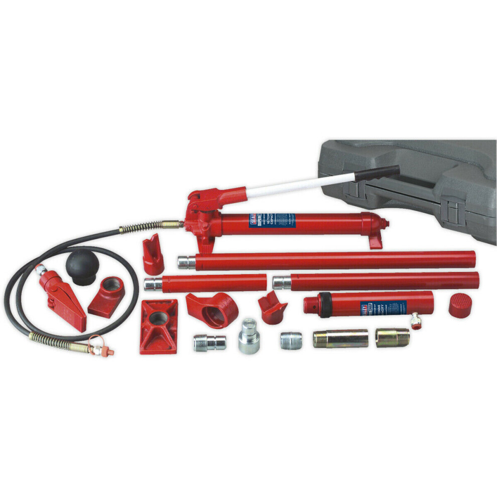 10 Tonne Hydraulic Body Repair Kit - Steel Components - Composite Storage Case