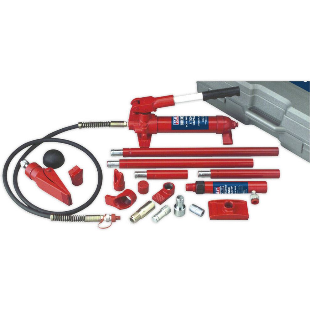 4 Tonne Hydraulic Body Repair Kit - Steel Components - Composite Storage Case