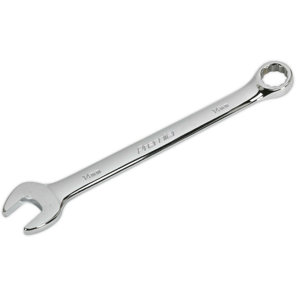 14mm Steel Combination Spanner - Long Slim Design Combo Wrench - Chrome Vanadium-image-OPC-P8WJNWT-NEW