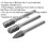 Loops 3 PACK - 10mm Tungsten Carbide Rotary Burr Bits Set - VARIOUS Cutting Heads 2