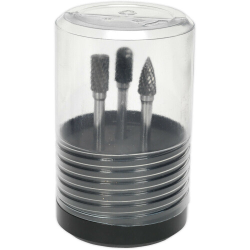 Loops 3 PACK - 10mm Tungsten Carbide Rotary Burr Bits Set - VARIOUS Cutting Heads 2