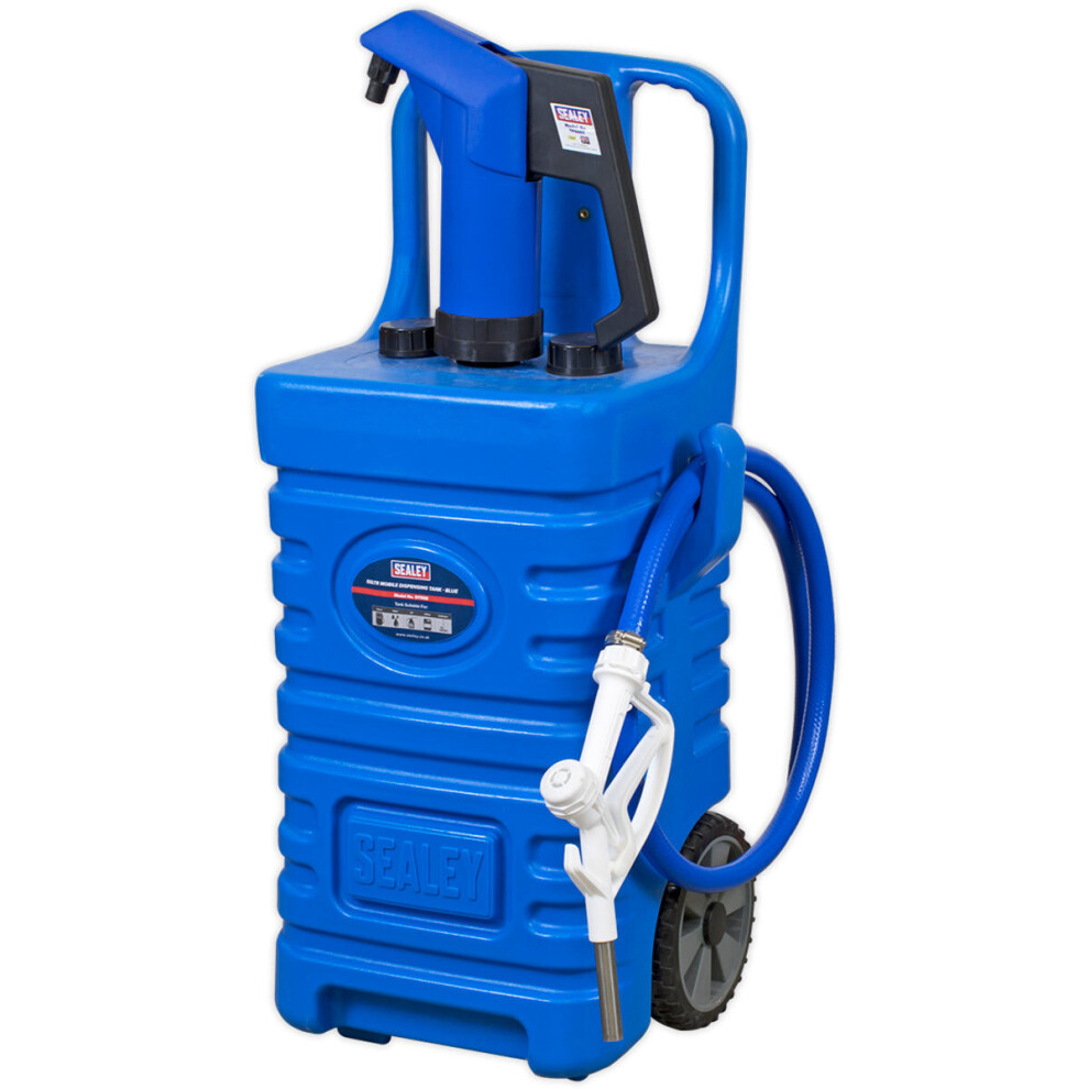 55L Portable Dispensing Tank with ys10336 AdBlue Pump - 2" BSP Thread - Wheeled