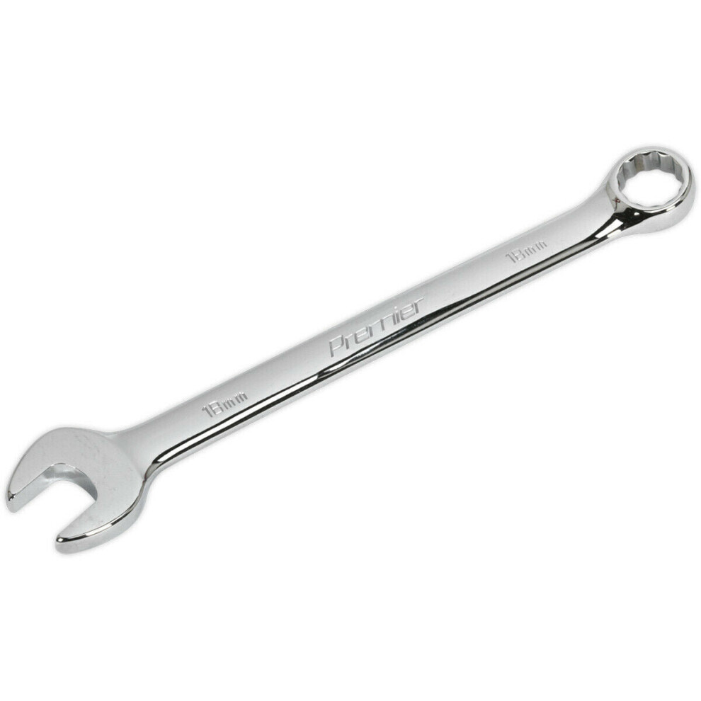 Loops 18Mm Steel Combination Spanner - Long Slim Design Combo Wrench - Chrome Vanadium
