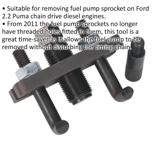 Loops Fuel Pump Sprocket Puller - Suits Ford Transit 2.2 Puma Diesel - Chain Drive 1