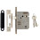 Loops Locking 3 Lever Door Sashlock Latch Square Forend 76mm Satin Nickel 4