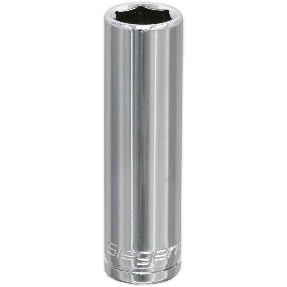 12Mm Chrome Plated Deep Drive Socket - 3/8" Square Drive High Grade Carbon Steel 5056581903976