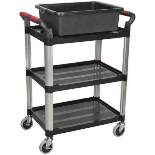 Loops 575 x 430 x 180mm Storage Tray / Warehouse Picking Box - Pull Handle Plastic Box 2