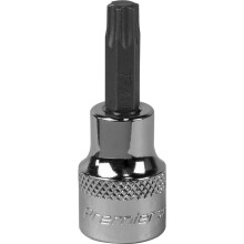 T40 TRX Star Socket Bit - 3/8" Square Drive - PREMIUM S2 Steel Head Knurled Grip