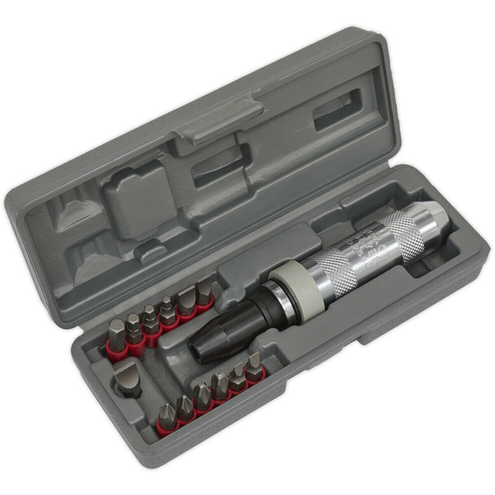 15 Pack Heavy Duty Impact Driver Set - Manual Tight Screw Remover Knurled Grip 5056524240915