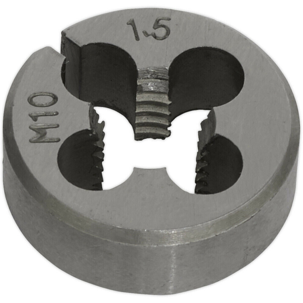 M10 x 1.5mm Metric Split Die - Quality Steel - Bar / Bolt Threading Bit & Case