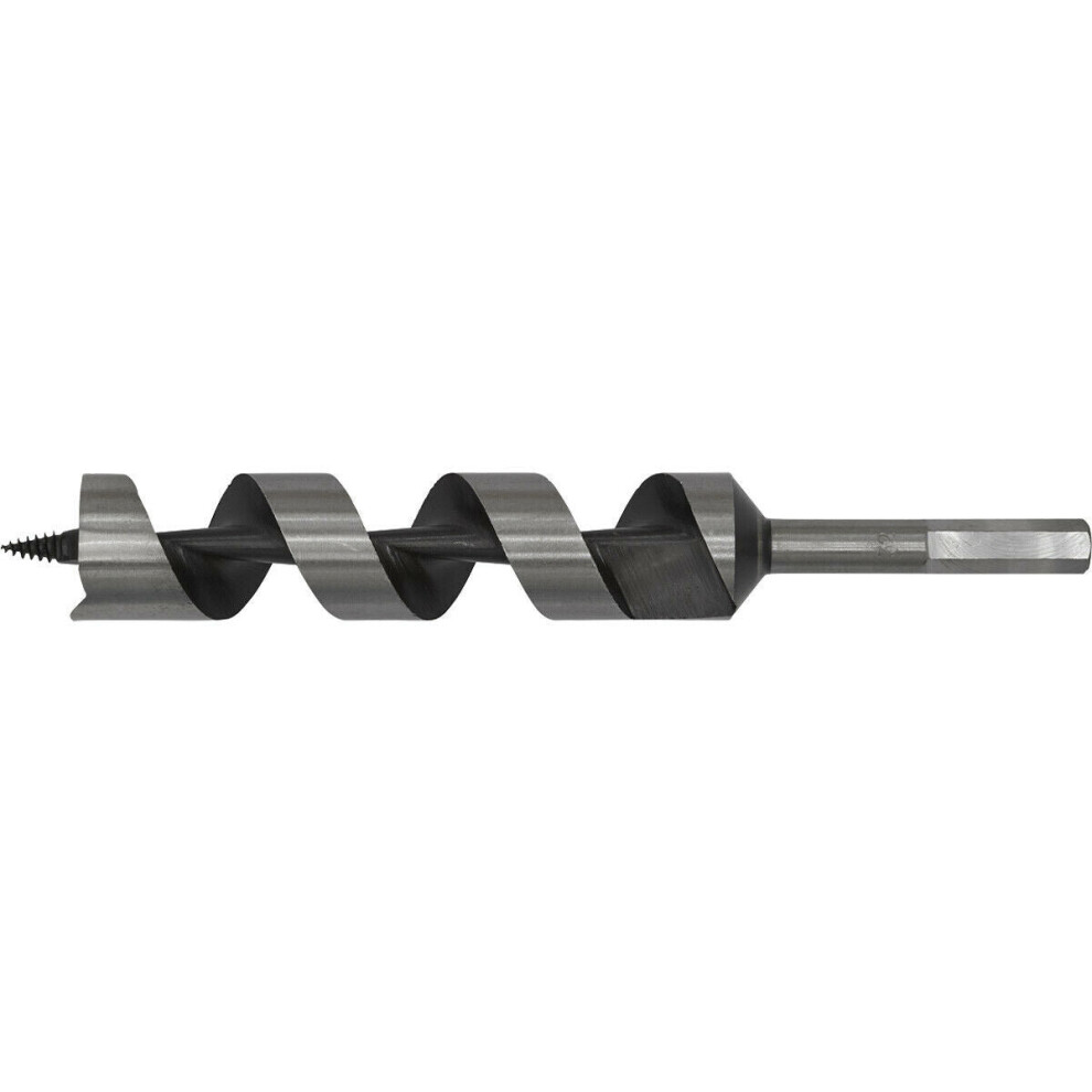 32 X 235Mm Hardened Auger Wood Drill Bit - Hexagonal Shank - Woodwork Timber 5056524262115