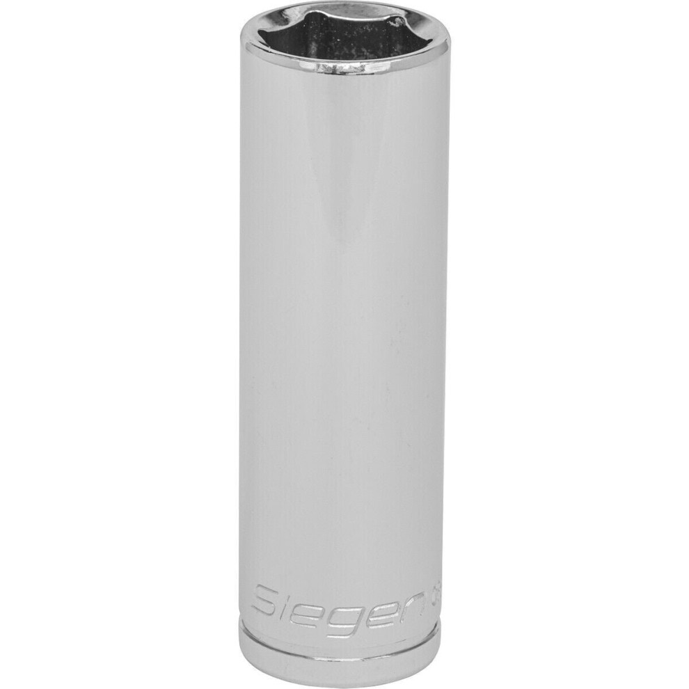 14Mm Chrome Plated Deep Drive Socket - 3/8" Square Drive High Grade Carbon Steel 5056581903990