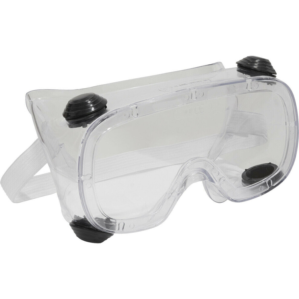 Clear Standard Goggles - Polycarbonate Safety Lens - Indirect Ventilation 5056524235201