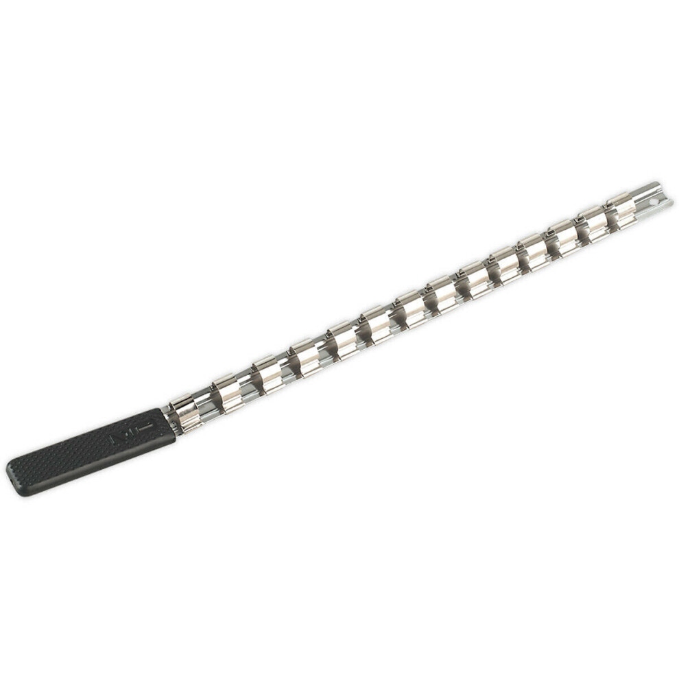 Loops 1/2" Square Drive Bit Holder - 14X Socket Capacity - Retaining Rail Bar Storage