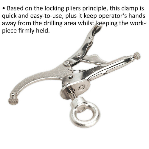 Loops 230mm Drilling Machine Work Grip - Pillar Drill Clamp - Locking Mechanism 1