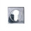 Loops Square Euro Profile Escutcheon 52 x 52mm Concealed Fix Polished Chrome 4