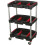 Loops 3 Level Wheeled Composite Workshop Trolley with Parts Storage - 30kg Per Shelf 4