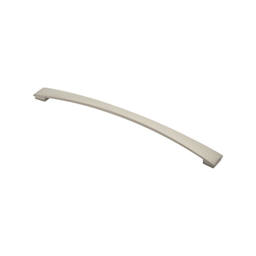 Loops 2x Curved Bow Pull Handle 338 x 25mm 320mm Fixing Centres Satin Nickel 1