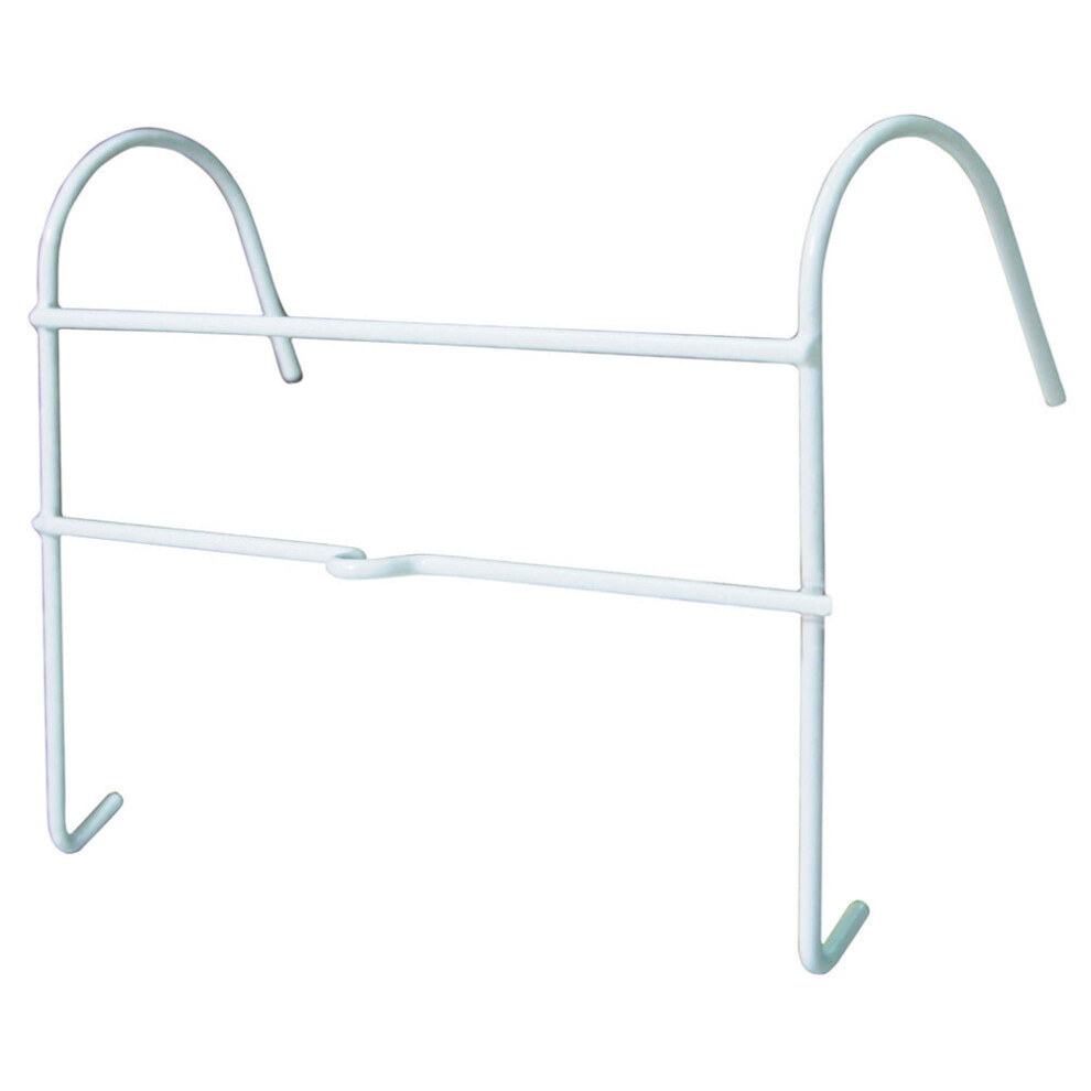 Large Urine Catheter Bag Hanging Holder - Integrated Tube Clip - Plastic Coated