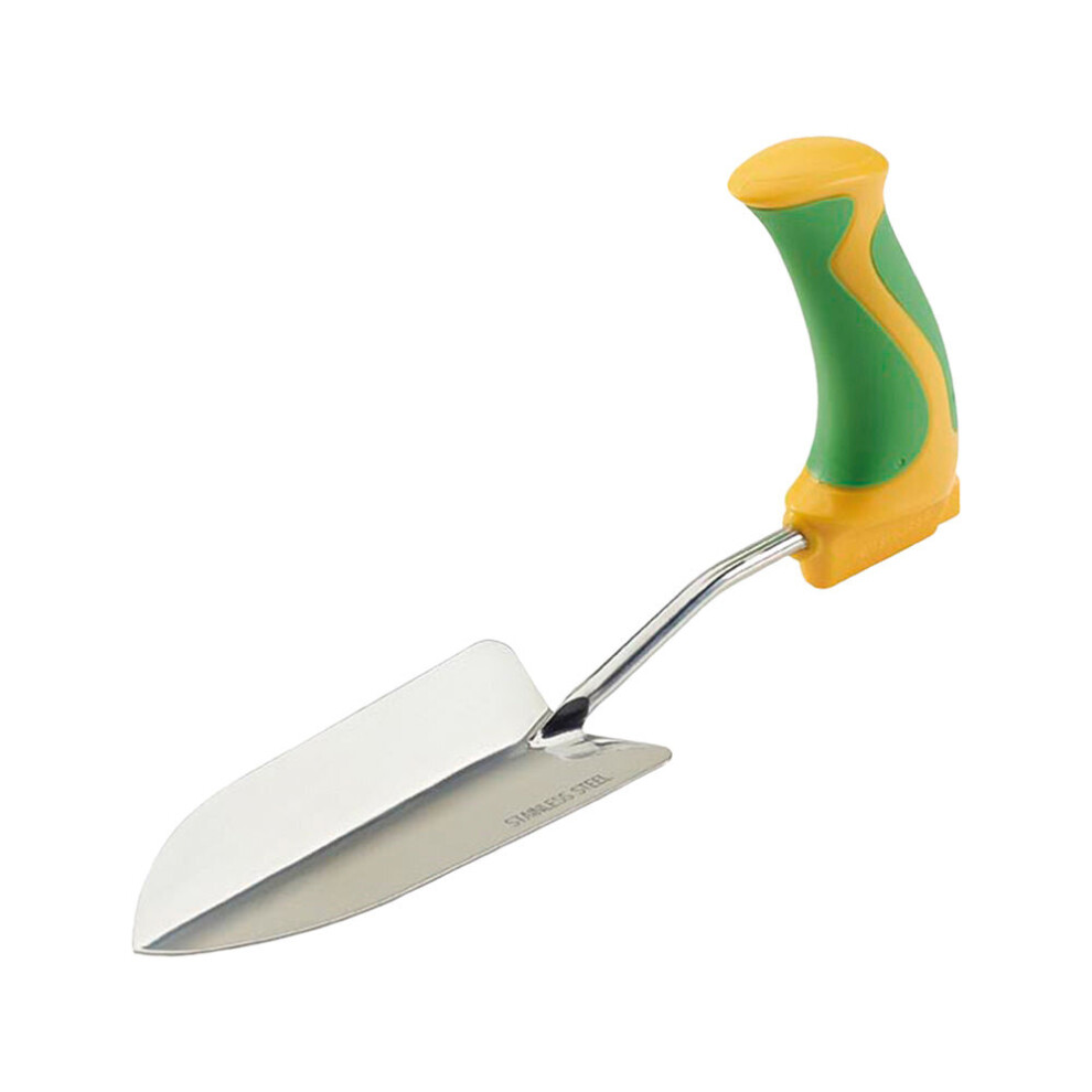 Ergonomically Handled Garden Trowel - Reduces Wrist Stress - Gardening Aid