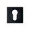Loops Square Euro Profile Escutcheon 52 x 52mm Concealed Fix Matt Black 4