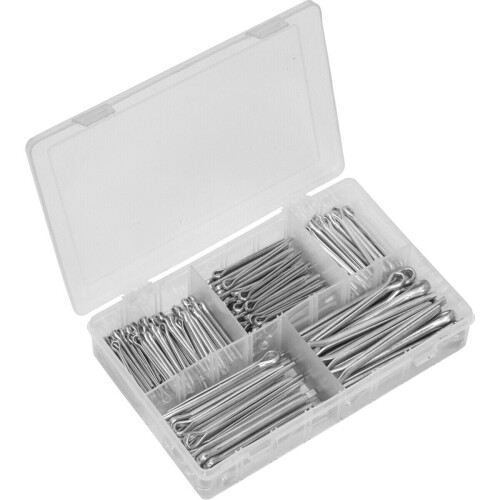 Loops 230pc Split-Pins Set - Various Metric & Imperial LARGE Sizes - Split Cotter Pin