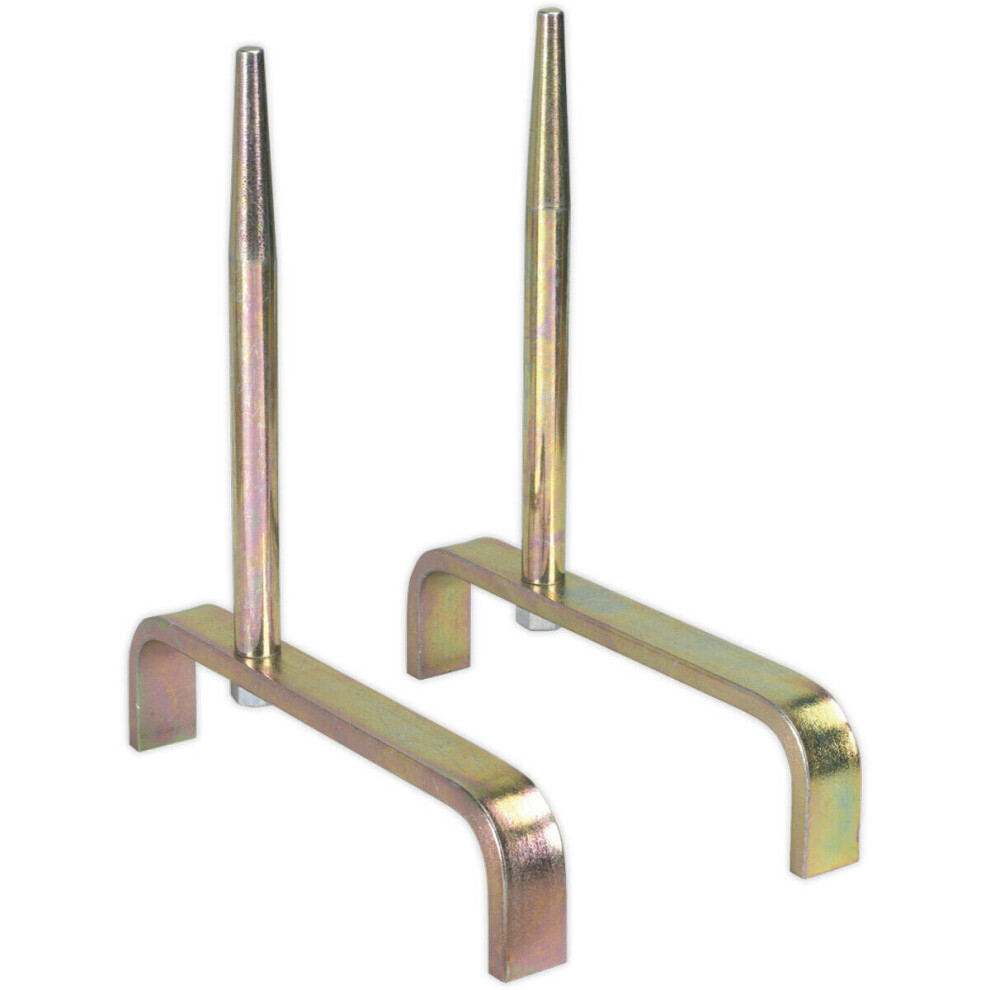 Loops Pair Cylinder Head Support Stands - 16Mm Stud Hole Pin Diameter - Holder Bracket