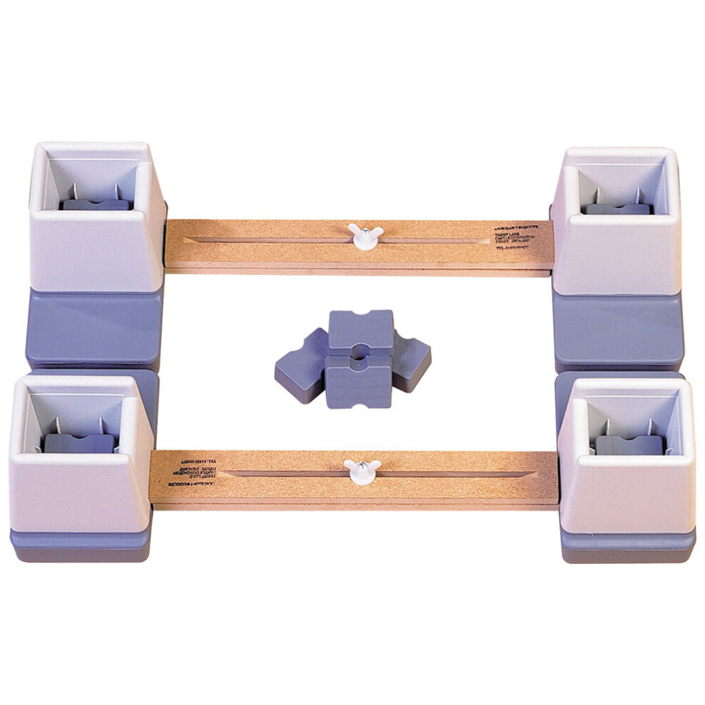 Loops Adjustable Height And Width Bed Raisers - 610 890Mm Width - Linked Bed Raiser