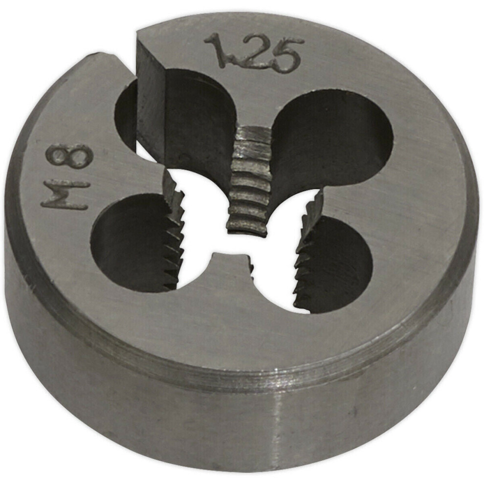 M8 x 1.25mm Metric Split Die - Quality Steel - Bar / Bolt Threading Bit & Case