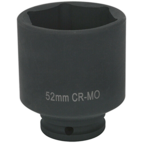 Loops 52mm DEEP Hardened Impact Socket Bit - 1/2" Sq Drive - For Land Rover Hub Nuts 2