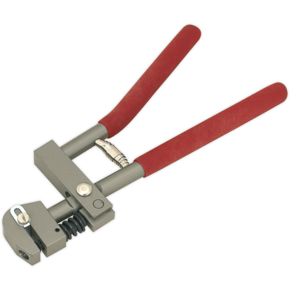 5mm Body Panel Punch Tool - Spring Loaded Handles - 15mm Throat - PVC Grips
