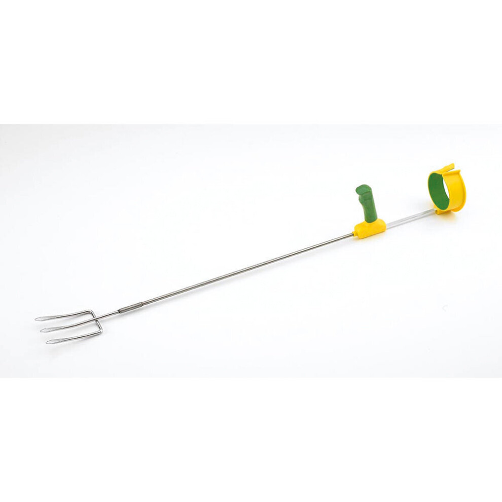 Ergonomically Long Handled Garden Fork - Reduces Wrist Stress - Gardening Aid