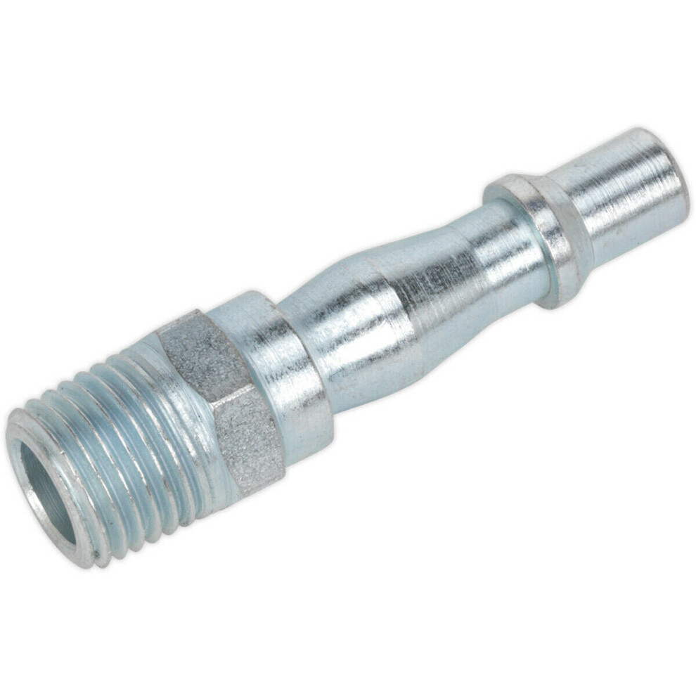 15 Pack 1/4 Inch Bspt Screwed Adaptor - Male Thread - 100 Psi Free Airflow Rate 5056524239636