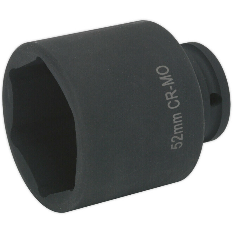52mm DEEP Hardened Impact Socket Bit - 1/2" Sq Drive - For Land Rover Hub Nuts