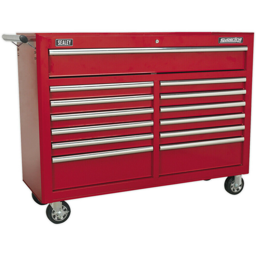 Loops 1290 X 465 X 1005Mm 13 Drawer Red Portable Tool Chest Locking Mobile Storage Box