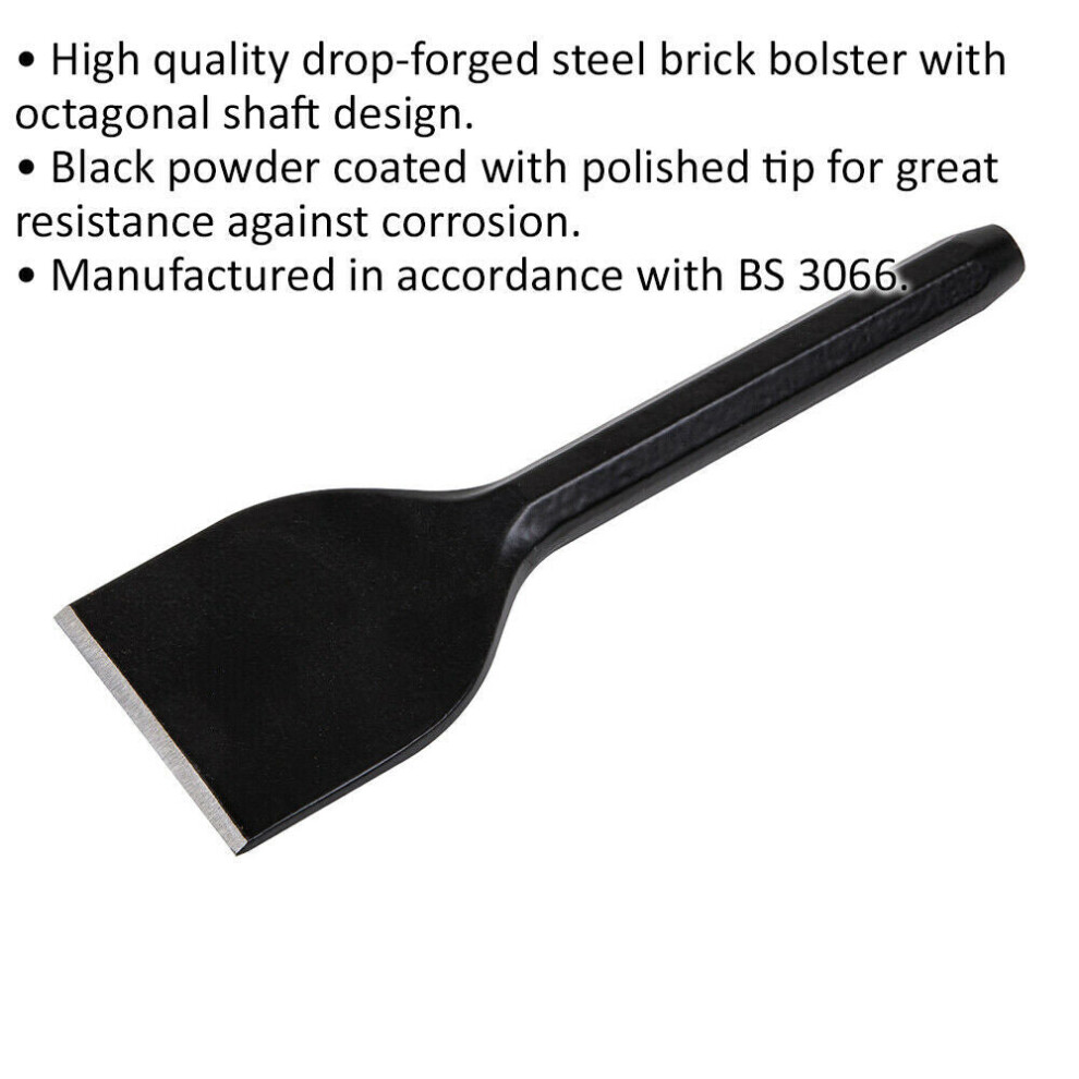 Drop Forged Brick Bolster - 75mm x 225mm - Octagonal Shaft - Corrosion Resistant