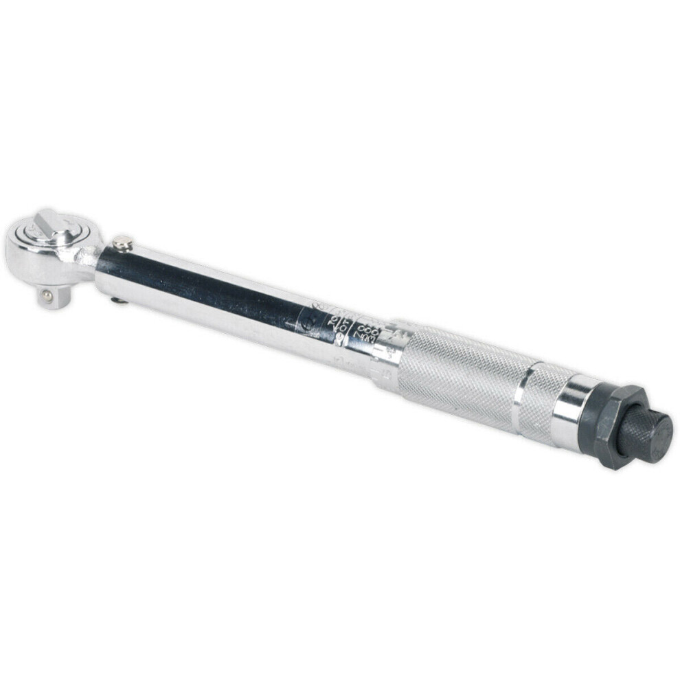 Loops Micrometer Torque Wrench - 3/8" Sq Drive - Flip Reverse Ratchet Mechanism