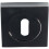 Loops Square Lock Profile Escutcheon 51 x 51mm Concealed Fix Black Nickel 4