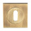 Loops Square Lock Profile Escutcheon 51 x 51mm Concealed Fix Antique Brass 3