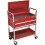 Loops Heavy Duty 2 Level Workshop Trolley - Lockable Top & 2 Drawers - Four Castors 1