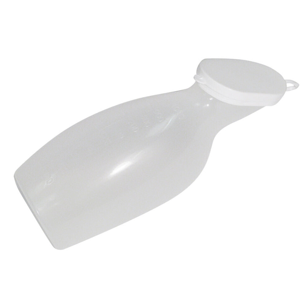 Aidapt Female Portable Urinal With Lid - Re-Usable And Easy To Clean - 1 Litre Capacity