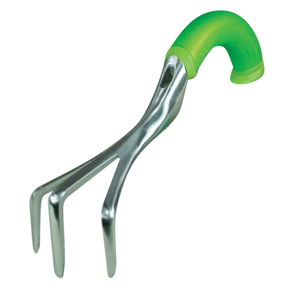 Aluminium Garden Cultivator with Curved Ergonomic Grip - Reduces Wrist Stress