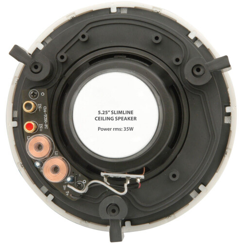 Loops 4 Pack 5.25" 8 OHM Low Profile Ceiling Speakers 2 Way Wall Mount Slim Line 1