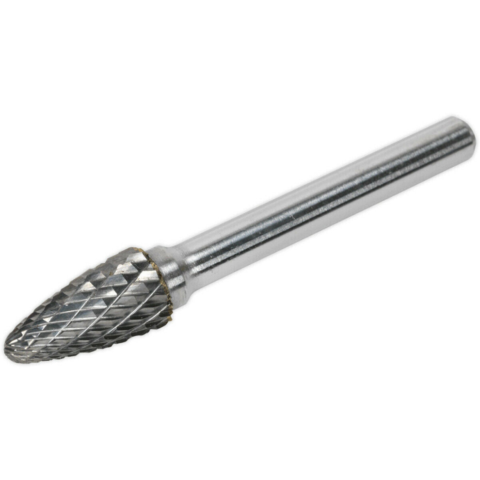 10Mm Tungsten Carbide Rotary Burr Bit - Arc Round Nose Engraving Milling Tool