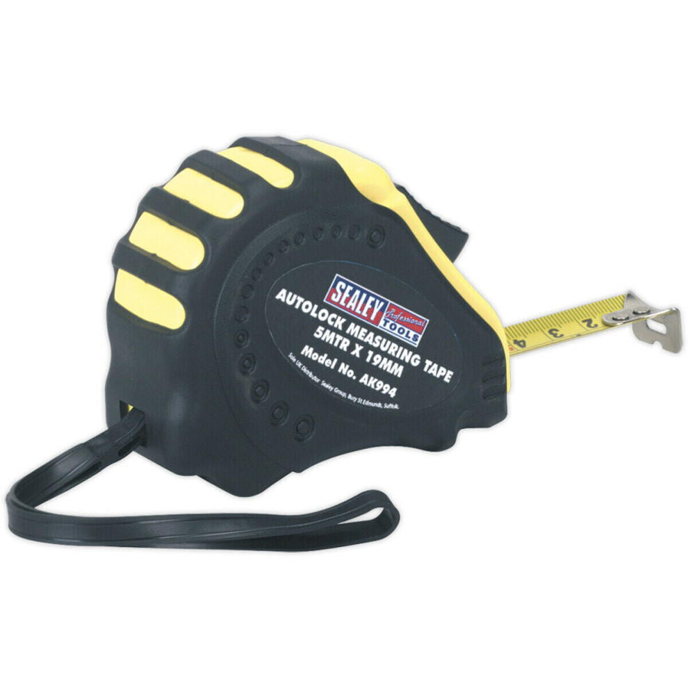 5m Autolock Tape Measure - Composite Case - Belt Clip - Slide-Button Lock