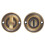 Loops Small Bathroom Thumbturn Lock And Release Handle 67mm Spindle Antique Bronze 4