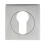 Loops Square Euro Profile Escutcheon 52 x 52mm Concealed Fix Satin Chrome 2
