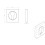 Loops Square Euro Profile Escutcheon 52 x 52mm Concealed Fix Satin Chrome 3