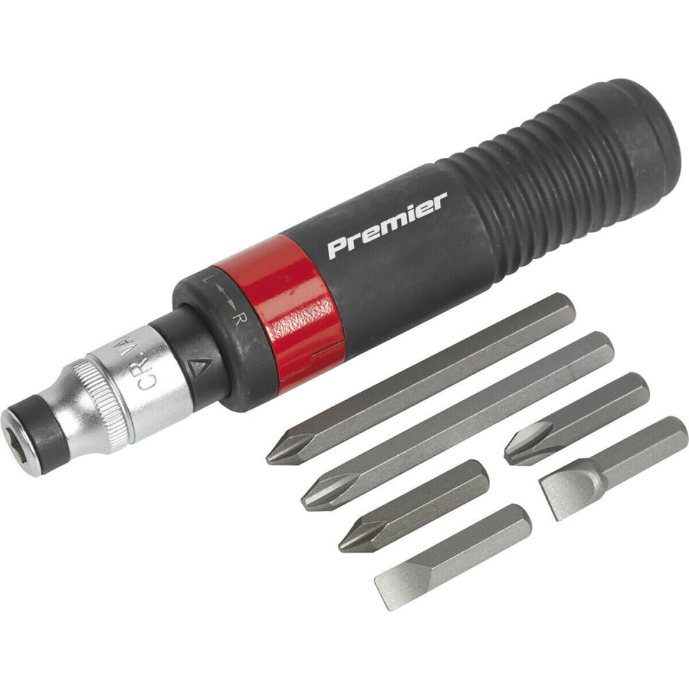 Loops 8 Pack Compact Impact Driver Set - Manual Tight Screw Remover Hammer Strike