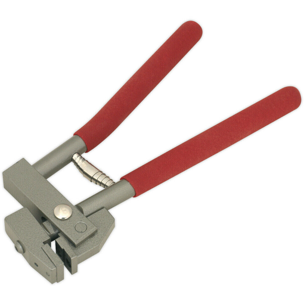 Joggler Panel Flanging Tool - Spring Loaded Handles - Precision Jaws - PVC Grips